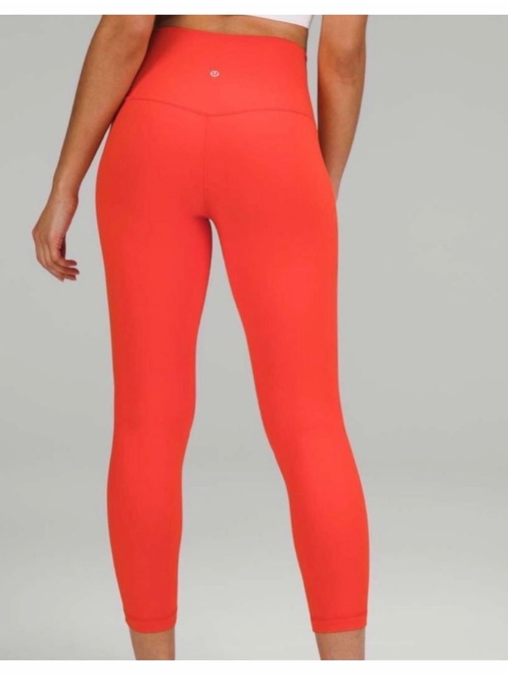 NWOT Lululemon athletica High-Rise Crop Legging - solar orange